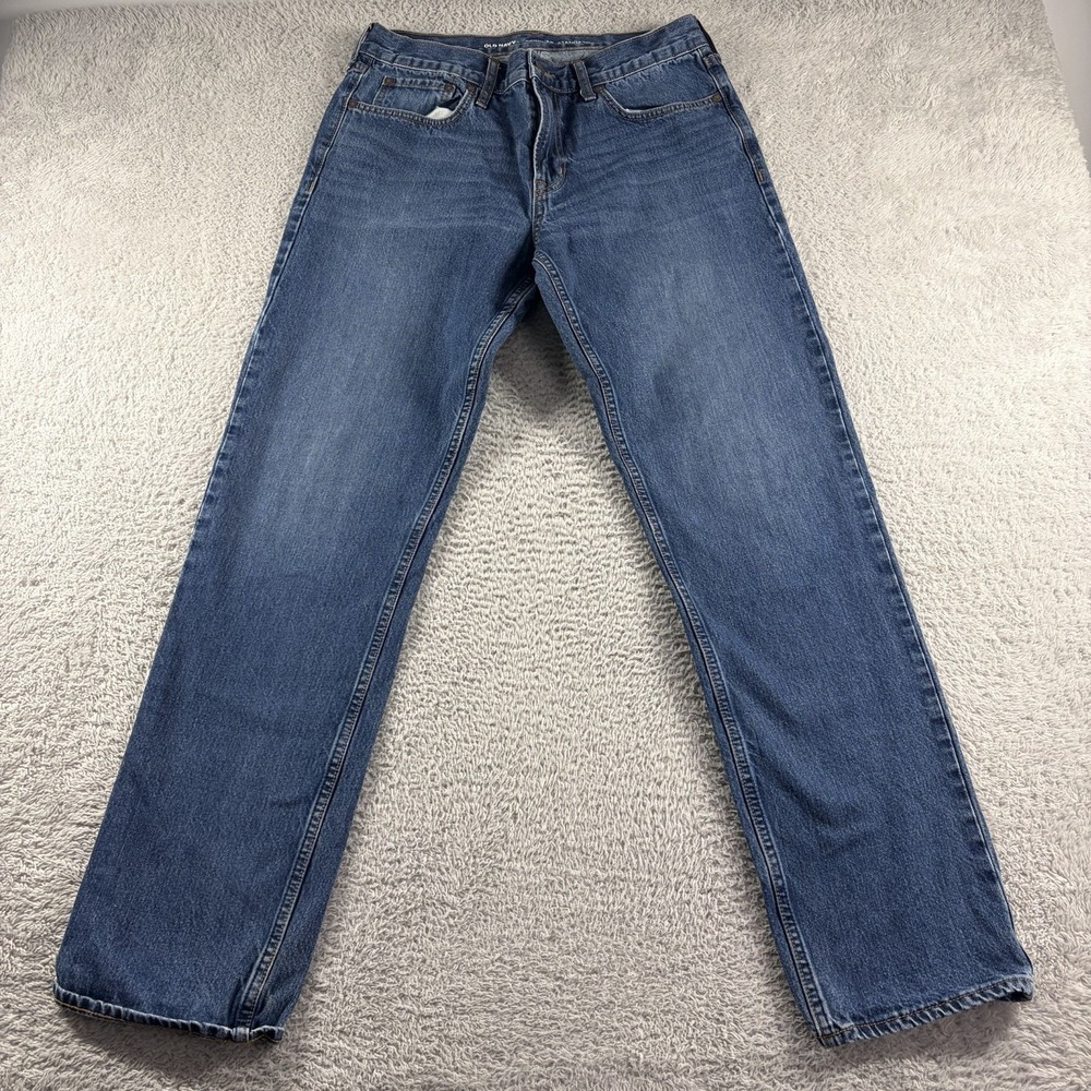 Old Navy Jeans Mens 32x34 (Fits 30x31) Original Straight Standard Whiskering